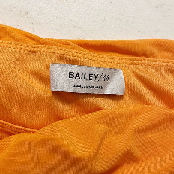 Bailey 44 x Revolve Dani Draped Off The Shoulder Maxi Dress Gown Sangria Orange - Picture 4 of 8